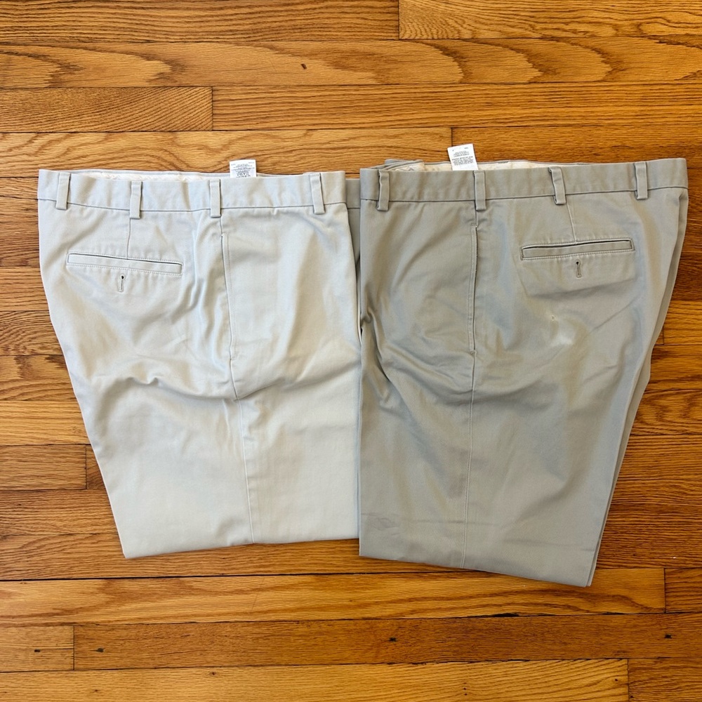 Brooks Brothers Advantage Chino, 2 Pairs, Size 38x27